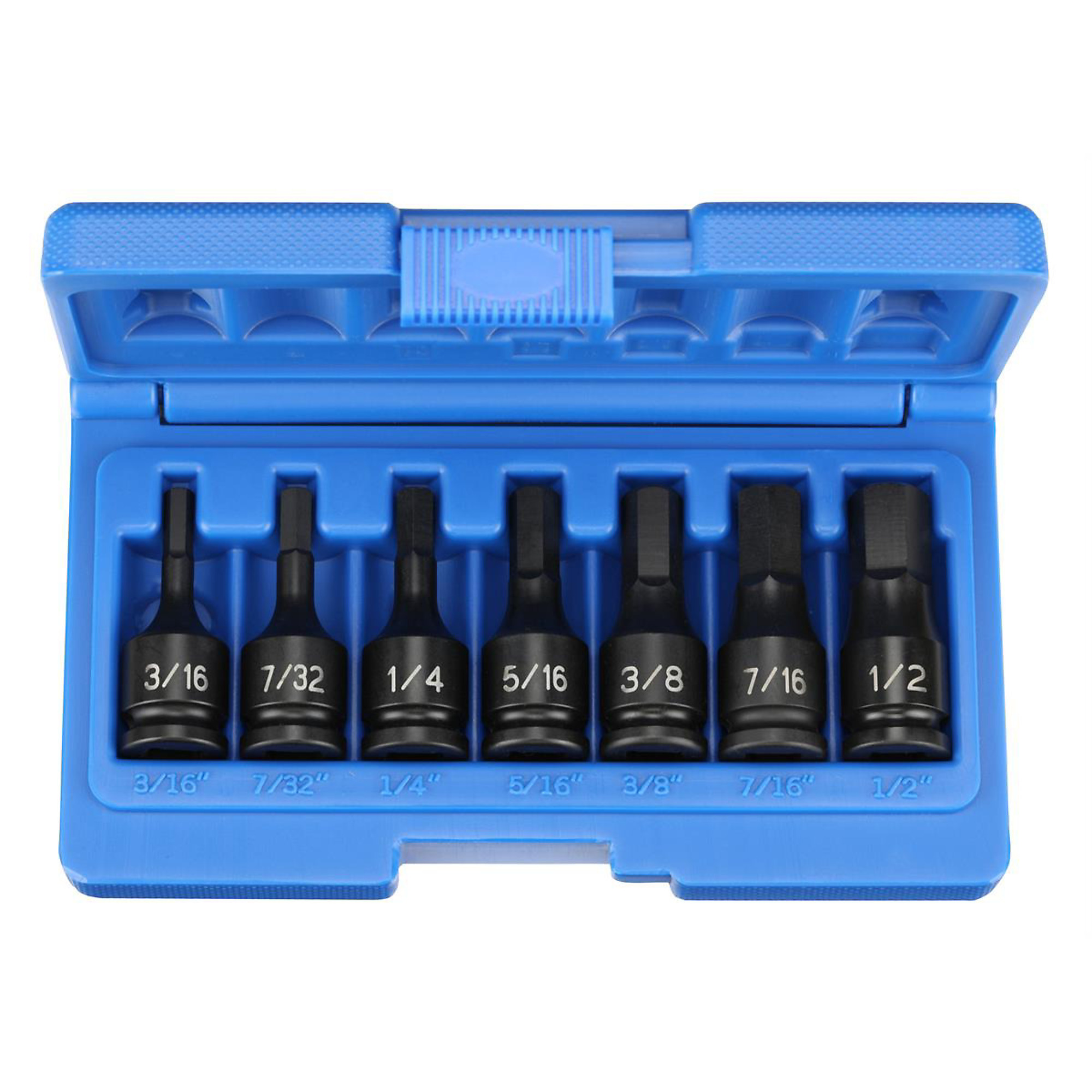 Grey Pneumatic 3/8in. Drive Hex Driver Set — 7-Piece, Chrome-Molybdenum Steel, Impact Tool Compatible, Model# GRE1297H